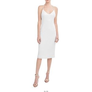 Aqua Sequin Midi Dress